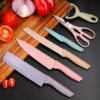 Kit de cuchillos recubrimiento cerámica colores pastel