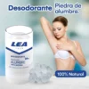 Desodorante piedra alumbre 100% natural lea 120 gr