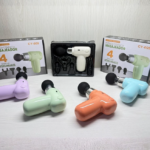 Pistola masajeadora 4 cabezales